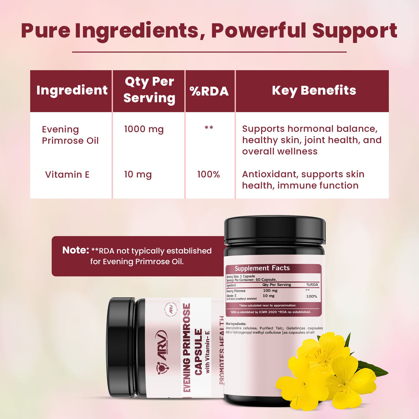 ARV Healthcare Ambrosial Evening Primrose (60 CAPS)