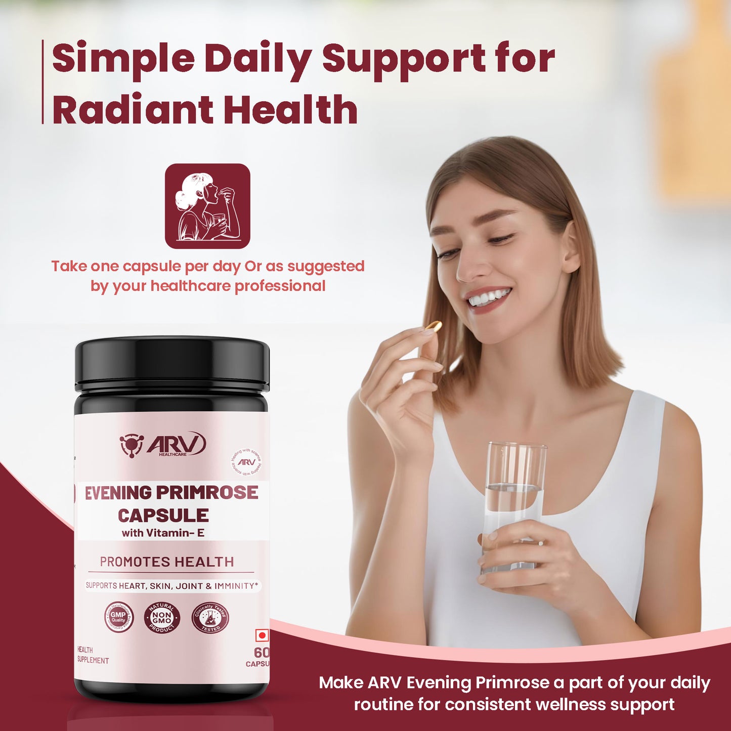 ARV Healthcare Ambrosial Evening Primrose (60 CAPS)