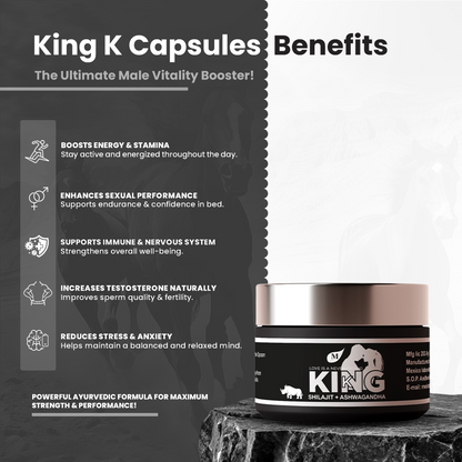 KING K SHILAJIT+ASHWAGANDHA  Resin (30 GRAM)