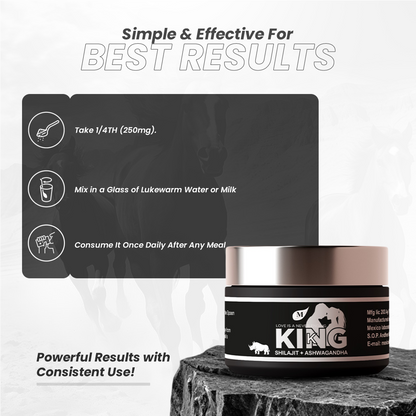 KING K SHILAJIT+ASHWAGANDHA  Resin (30 GRAM)