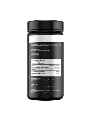Omega-3 Triple Strength Formula: Ultimate Support for Heart, Brain, Eyes & Joints (60 CAPS)